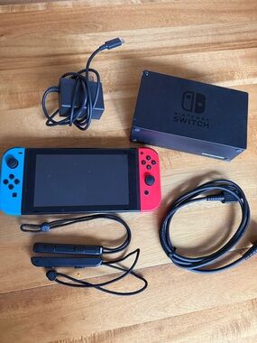Nintendo Switch Console with Neon Blue & Neon Red Joy-Con Controllers
